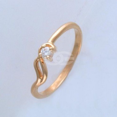 Кольцо из золота 585 пробы с бриллиантом