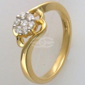 Кольцо из золота 585 пробы с бриллиантами